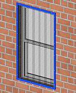 Mounted directly though the face of the guard into mounting angle or the window. Exposed security fasteners